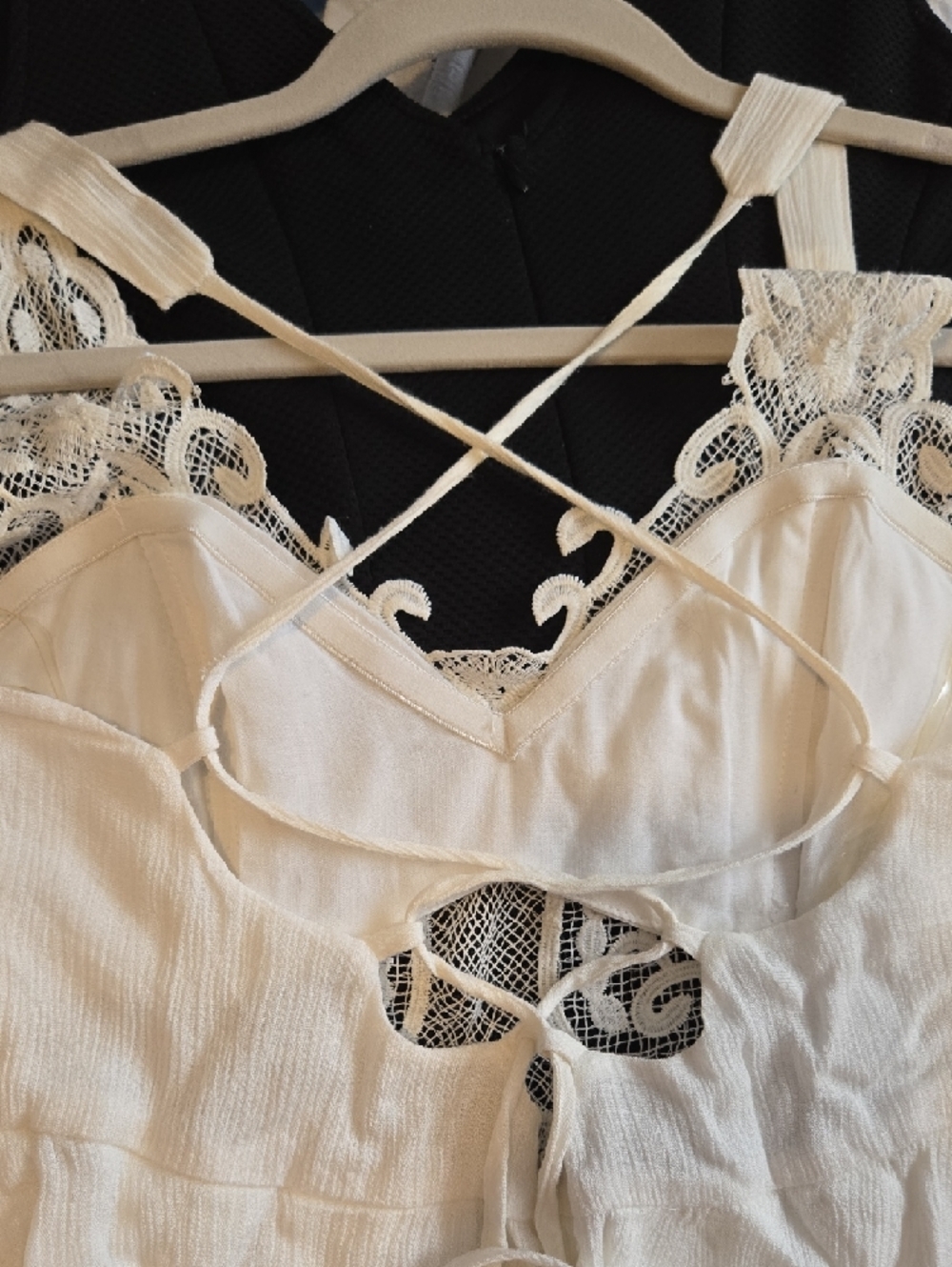 Boutique 1861 White Lace-Detail Romper - Picture 4 of 4